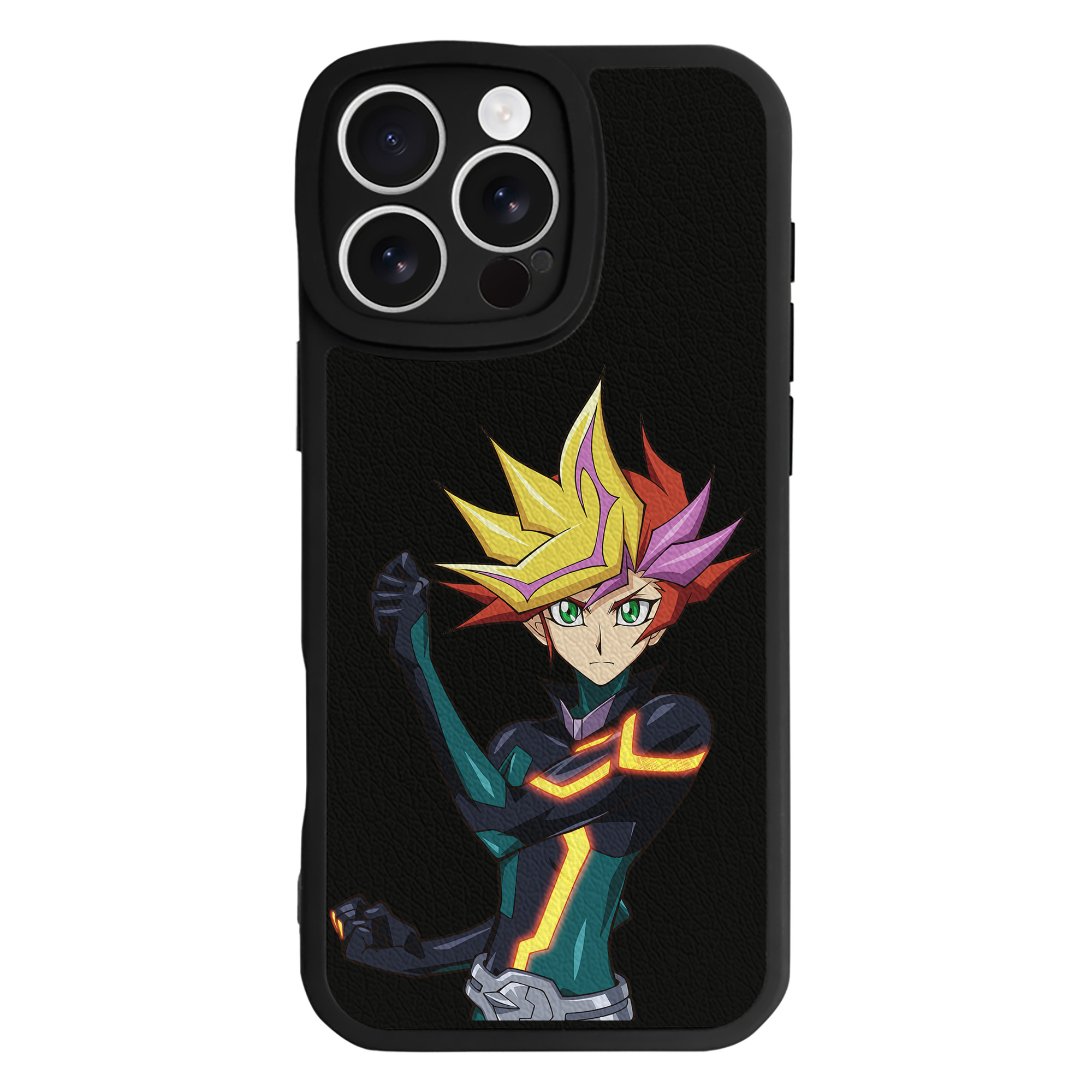 遊☆戯☆王 Yu-Gi-Oh! 【iPhone 16シリーズ対応】シリコンスマホケース（レザー調） 材質：シリコン